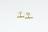 Tiny Bar Stud Earrings