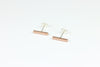 Tiny Bar Stud Earrings